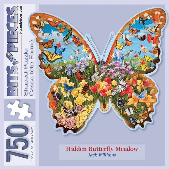 Bits And Pieces Other - Bits and Pieces Butterfly Shaped Puzzle NEW